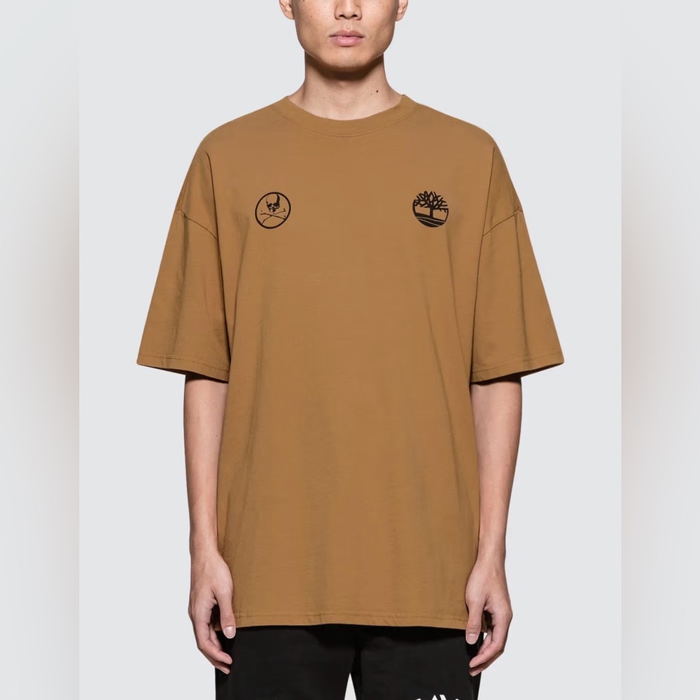 Sold out MASTERMIND JAPAN X Timberland Logo Print Collab T Shirt Size XL BNWT